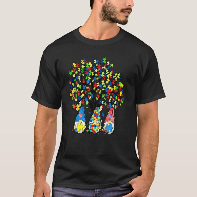 Camiseta Consciência Autismo Mês abril Aceitação Autista B (Frente)