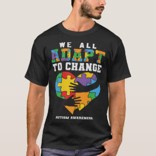 Camiseta Consciência Autismo Que Todos Nós Adaptamos Para M