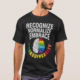 Camiseta Consciência Autismo Reconhece Normalizar Embrace N