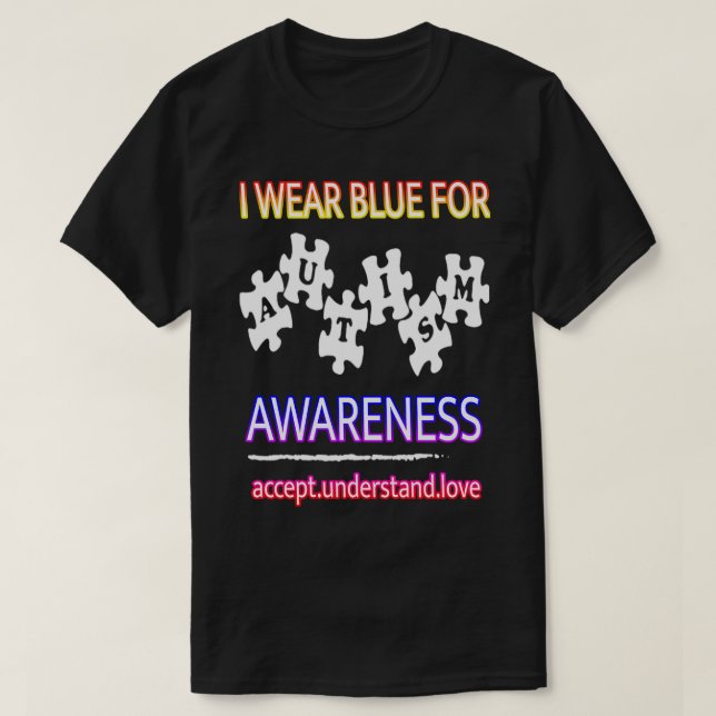 Camiseta Consciência Autismo Sensibilização Consciência Aut (Frente do Design)