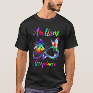 Camiseta Consciência Autismo Vermelho Em Vez De Infinidade