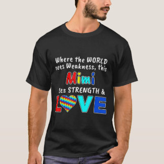 Camiseta Consciência autista Mimi Força Amor novo