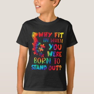 Camiseta Consciência Autista Por Que Ajustado Quando Você E