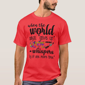 Camiseta Consciência Autista Quando O Mundo Diz