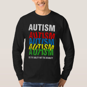 Camiseta Consciência Autista Veja A Habilidade Não A Defici