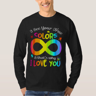 Camiseta Consciência Autista Vejo Suas Verdadeiras Cores E