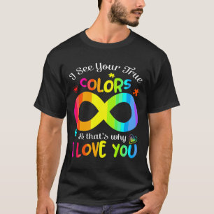 Camiseta Consciência Autista Vejo Suas Verdadeiras Cores E