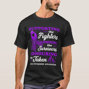 Camiseta Consciência Bela E Apoiante Da Sobredosagem De Med