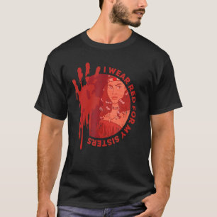 Camiseta Consciência da América Nativa MMIW - Eu Visto Verm