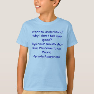 Camiseta Consciência da apraxia