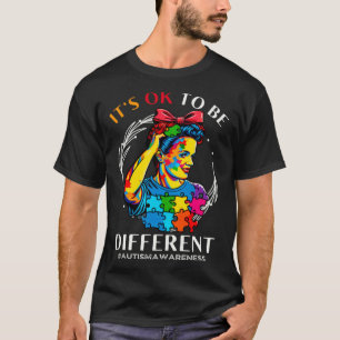 Camiseta Consciência da Autismo Aceitação Rosie Está Bem Se