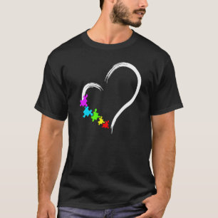 Camiseta Consciência da Autismo Autista Gentileza Coração A