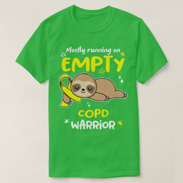 Camiseta Consciência da COPD principalmente em execução na  (Frente do Design)