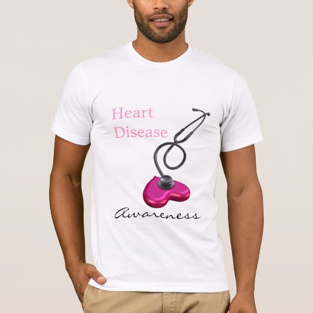 Camiseta Consciência da doença cardíaca (Frente)