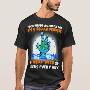Camiseta Consciência da doença celíaca Nada me assusta Feli