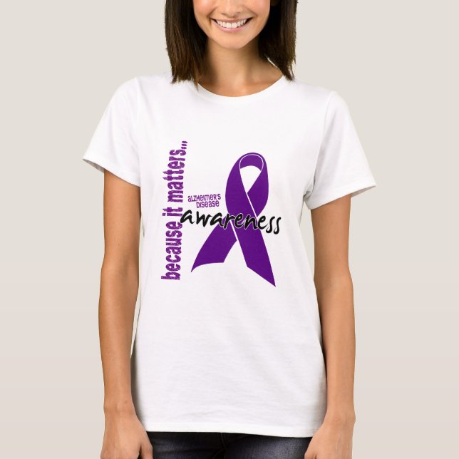 Camiseta Consciência da doença de Alzheimers (Frente)