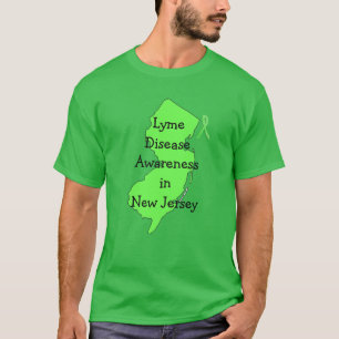 Camiseta Consciência da doença de Lyme em Nova Jersey