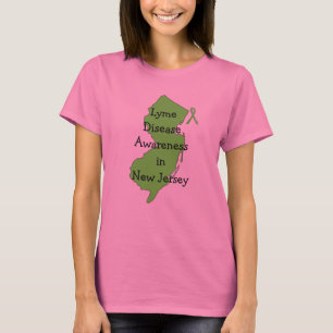 Camiseta Consciência da doença de Lyme em Nova Jersey