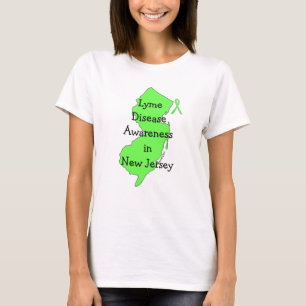 Camiseta Consciência da doença de Lyme em Nova Jersey