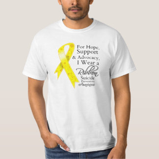 Camiseta Consciência da esperança do apoio da prevenção do