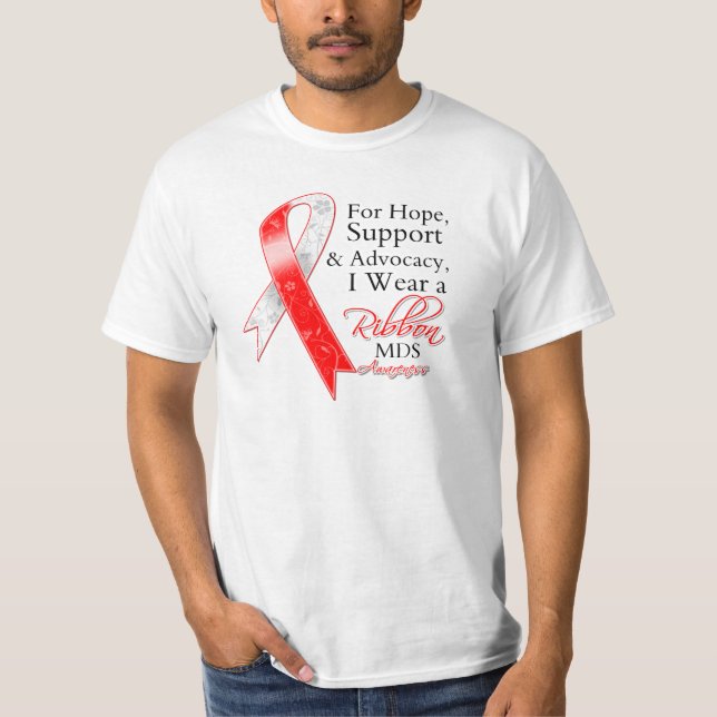 Camiseta Consciência da esperança do apoio das DM (Frente)