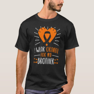 Camiseta Consciência da Leucemia Eu Uso Laranja Pelo Meu Ir
