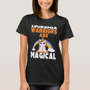 Camiseta Consciência da Leucemia Unicórnio Mágico Fofo Sang