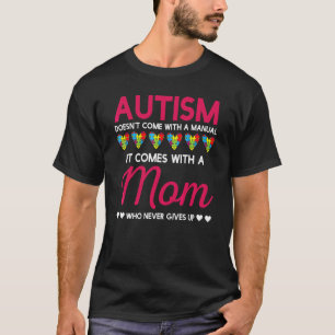 Camiseta Consciência da Mãe do Autismo Para a Consciência d
