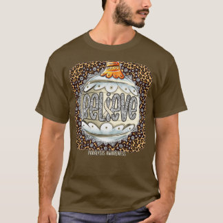 Camiseta Consciência da paralisia Acredite no ornamento Leo