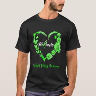 Camiseta Consciência da Paralisia Cerebral Coração Borbolet