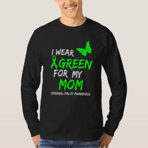 Camiseta Consciência da paralisia cerebral Eu Visto verde p