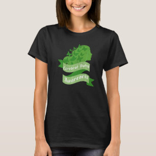Camiseta Consciência da paralisia cerebral Mês Mulheres Bor
