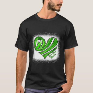 Camiseta Consciência da Saúde Mental Coração Verde Saúde Me