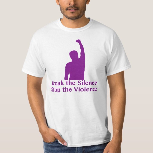 Camiseta Consciência da violência doméstica (Frente)