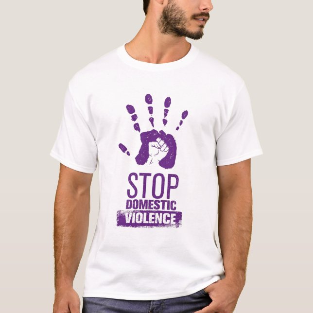 Camiseta Consciência da violência doméstica (Frente)