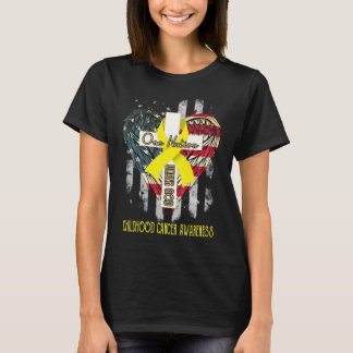 Camiseta consciência de cancer de infância, uma nação sob d