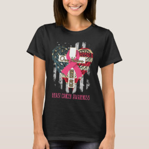 Camiseta consciência de cancer de peito uma nação sob o