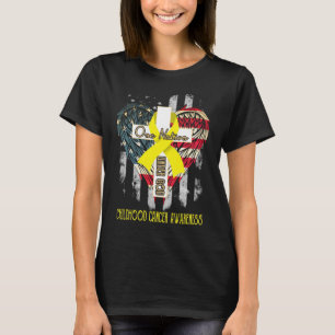 Camiseta consciência de cancer infantil uma nação sob De