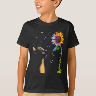 Camiseta Consciência de Hidrocefalia de Girassol de Cat