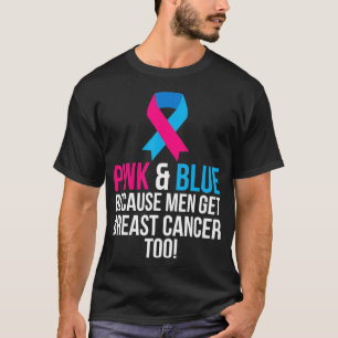 Camiseta Consciência De Homens Rosa E Azul