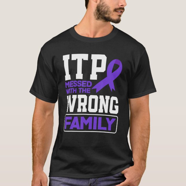Camiseta Consciência de ITP da família errada (Frente)