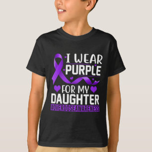 Camiseta Consciência De Sobredosagem Eu Visto Roxo Para Min