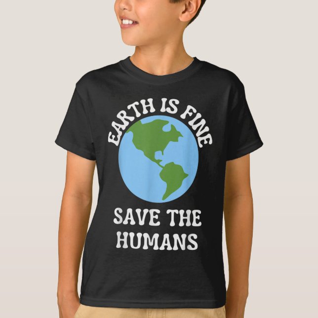 Camiseta Consciência Divertida do Dia da Terra para Proteçã (Frente)