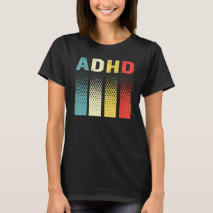 Camiseta Consciência Divertida Vintage TDAH Autismo Saúde M