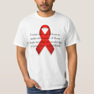 Camiseta Consciência do AIDS/HIV