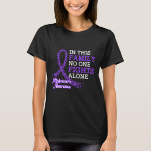 Camiseta Consciência do Alzheimer da Família de Fita Roxa