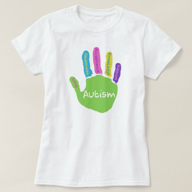 Camiseta Consciência do autismo (Frente do Design)