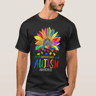 Camiseta Consciência do Autismo Aceitação Amor Contra o Bul
