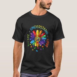 Camiseta Consciência do Autismo Aceitar Compreender Amor Ar