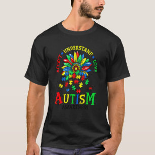 Camiseta Consciência do Autismo Aceite Entenda Ame o Autism